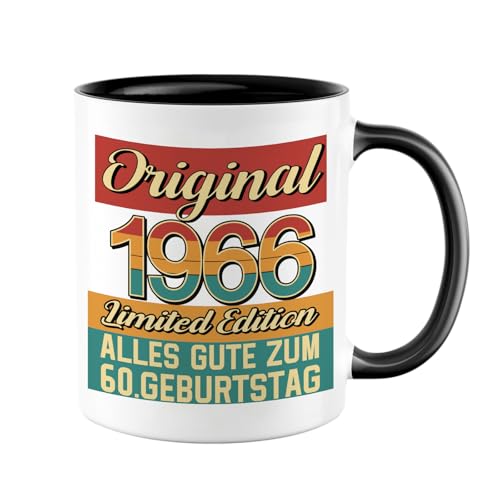 Taza de regalo de 60 cumpleaños, 1966, edición limitada, taza de café como regalo de cumpleaños,...
