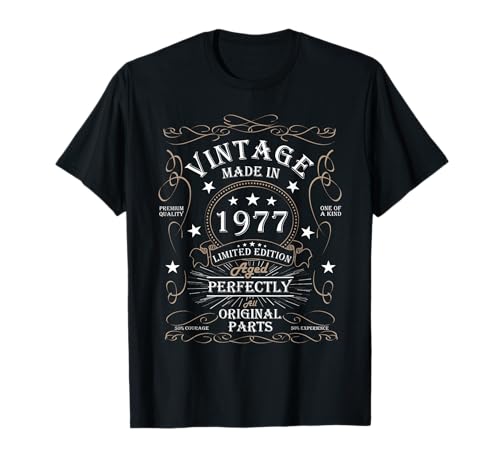49 cumpleaños hombre mujer 49 años 1977 regalo de cumpleaños Camiseta