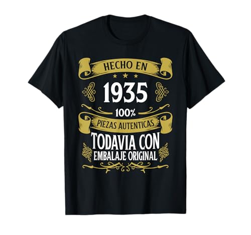 91 Cumpleaños Hombre 91 años Hecho En 1935 Regalos Camiseta