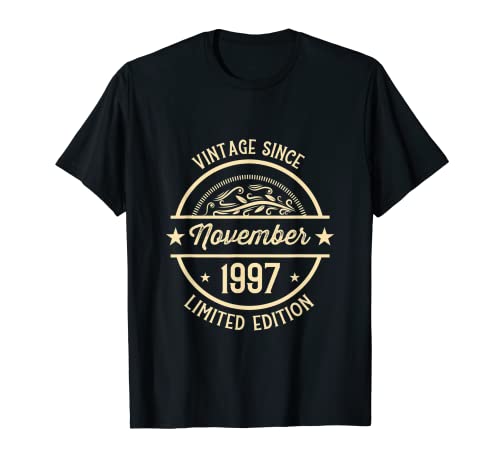 Vintage de cumpleaños desde noviembre de 1997 Camiseta
