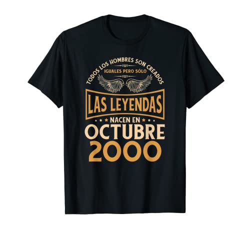 Cumpleaños Hombre Regalos Las Leyendas Octubre 2000 Camiseta