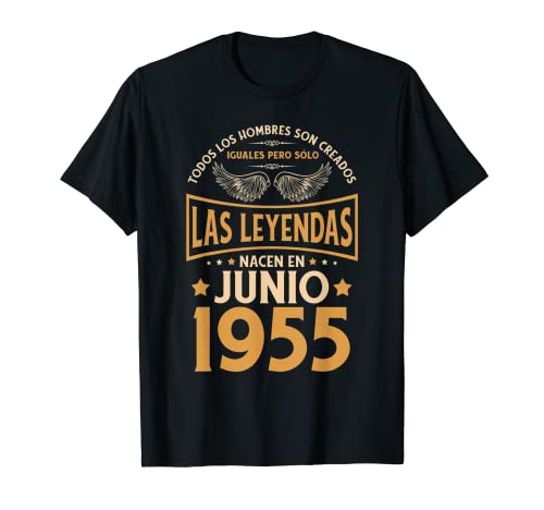 Cumpleaños Hombre Regalos Las Leyendas Junio 1955 Camiseta