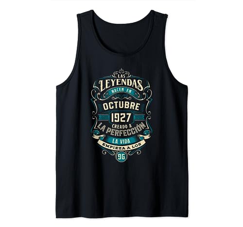 Leyendas 96 Cumpleaños 2023 Nacidos En Octubre De 1927 Camiseta sin Mangas