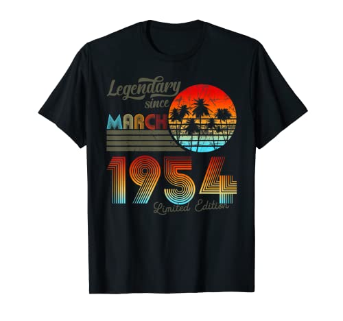 Legendario de cumpleaños desde marzo de 1954 Camiseta