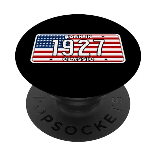 97 años: Coche clásico vintage 1927 97 cumpleaños PopSockets PopGrip Intercambiable