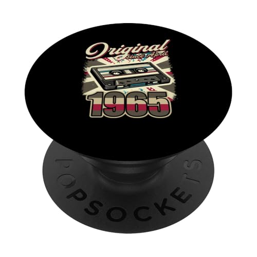 61 cumpleaños Hombre Mujer 61 años decoración 1965 Retro Divertido PopSockets PopGrip Adhesivo