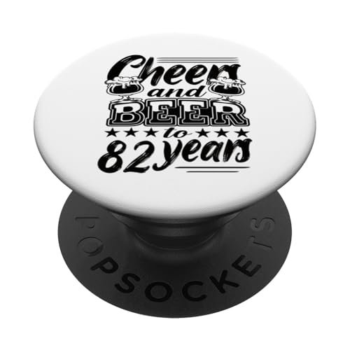 82 cumpleaños 82 cumpleaños hombre 82 cumpleaños papá PopSockets PopGrip Adhesivo