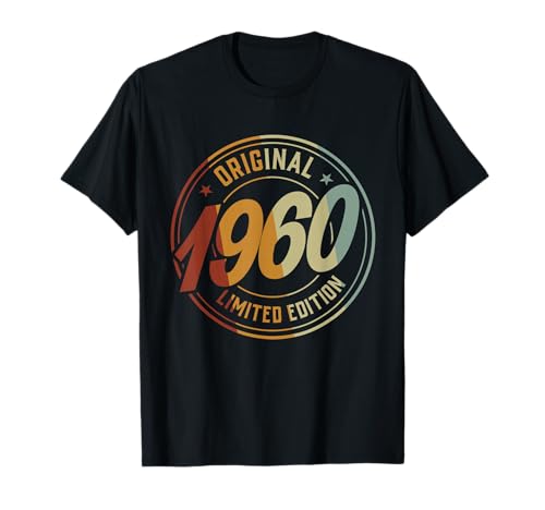 1960 Cumpleaños 65 Cumpleaños Camiseta Cumpleaños 65 Años Camiseta