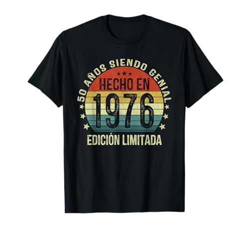 Hecho En 1976 50 Años Cumpleaños Hombre Regalo Made In 1976 Camiseta