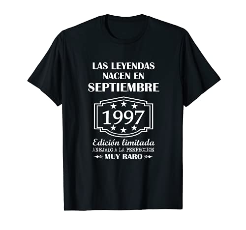 Las Leyendas nacen en Septiembre de 1997 24° cumpleaños Camiseta