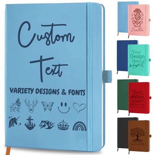 Libreta Personalizada Cuaderno Personalizadocon con Nombre, Texto y Logotipo Grabados, Regalos...