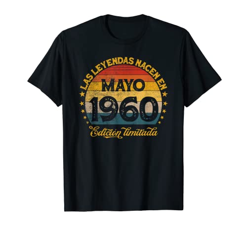 Las Leyendas Nacen En Mayo 1960 60 años Cumpleaños Camiseta