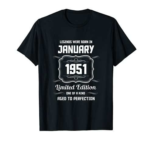 Feliz Cumpleaños Enero 1951 Camiseta