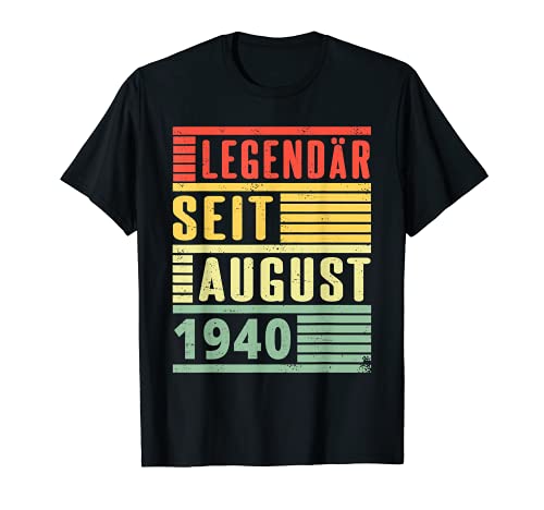Legendario desde agosto de 1940 81 cumpleaños Camiseta