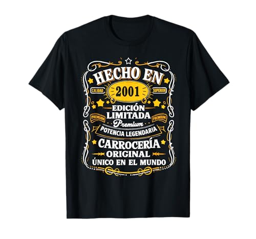 24 Cumpleaños Hombre 24 años Hecho En 2001 Regalos Camiseta