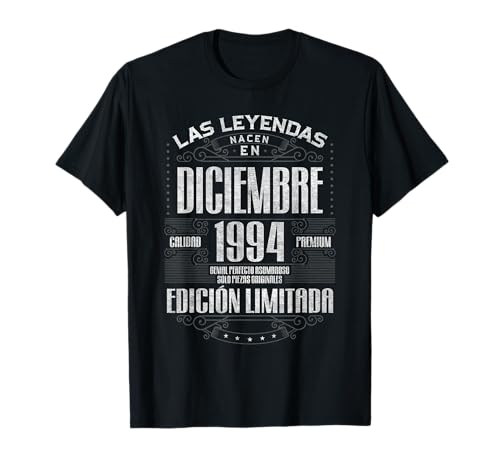 Las Leyendas Nacen En Diciembre 1994 32 Años Cumpleaños Camiseta