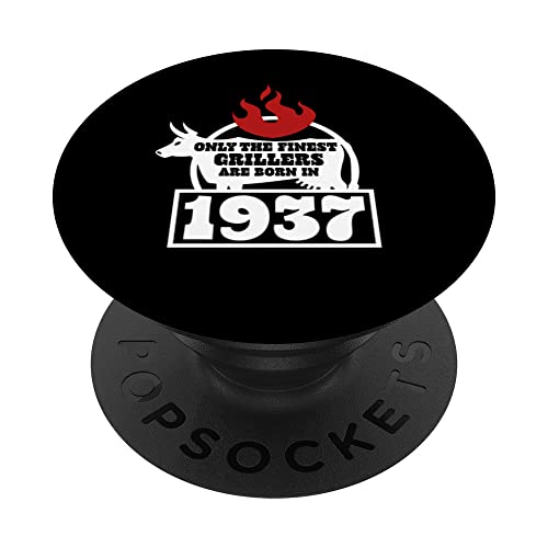 Amante de la barbacoa nacido en 1937 - 85 cumpleaños PopSockets PopGrip Intercambiable