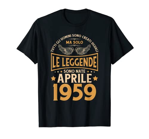 Cumpleaños Hombre Regalo Mujer Las Leyendas Abril 1959 Camiseta