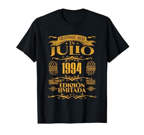 Las Leyendas nacen en Julio de 1994 - 30 Años Cumpleaños Camiseta