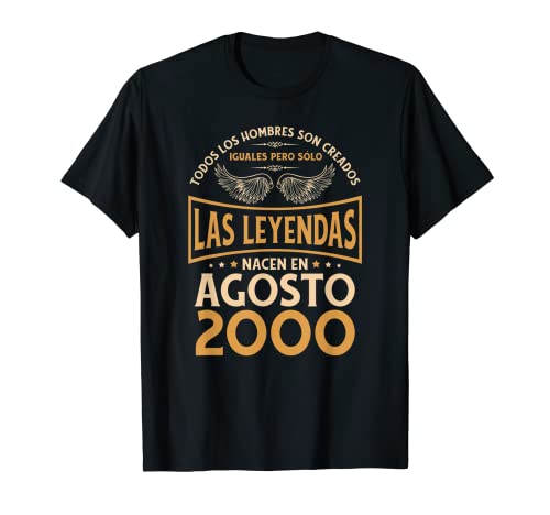 Cumpleaños Hombre Regalos Las Leyendas Agosto 2000 Camiseta