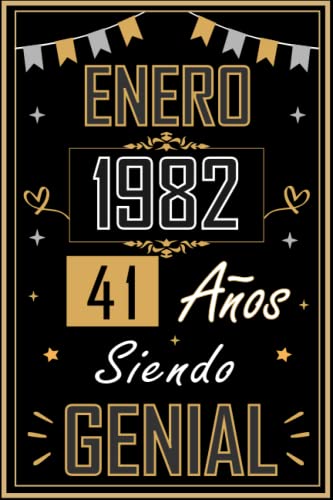 CUADERNO, ENERO 1982 41 AÑOS SIENDO GENIAL: Regalo de 41 cumpleaños para mujeres y hombres, ideas...