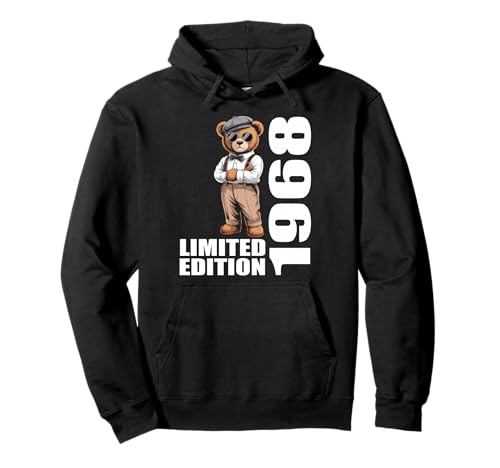 1968 Edición Limitada Oso Cumpleaños 1968 Vintage 1968 Retro Sudadera con Capucha