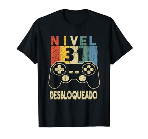 Nivel 31 Desbloqueado Gamer 31 Años Cumpleaños Camiseta
