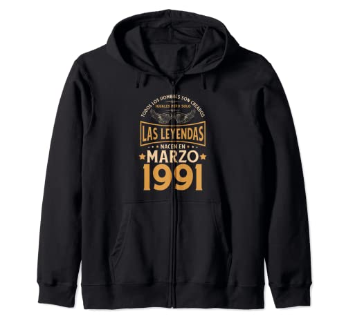 Cumpleaños Hombre Regalos Las Leyendas Marzo 1991 Sudadera con Capucha