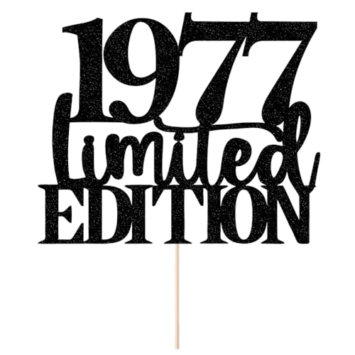 Decoración para tarta de 1977, edición limitada, para 47 cumpleaños, feliz cumpleaños, para...