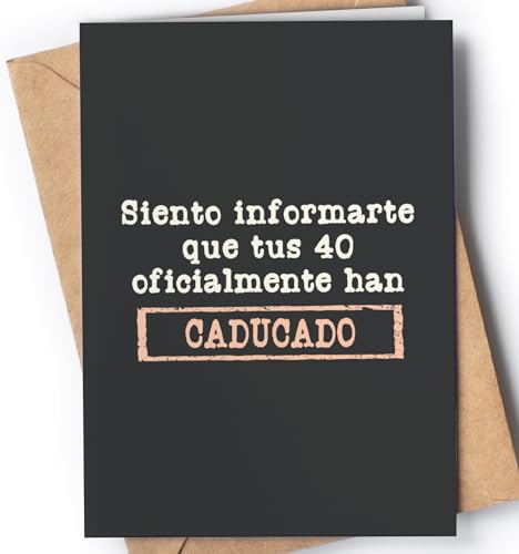 Tarjeta de 50 Cumpleaños - Tarjeta de Felicitación Graciosa para alguien que cumple 50 años -...