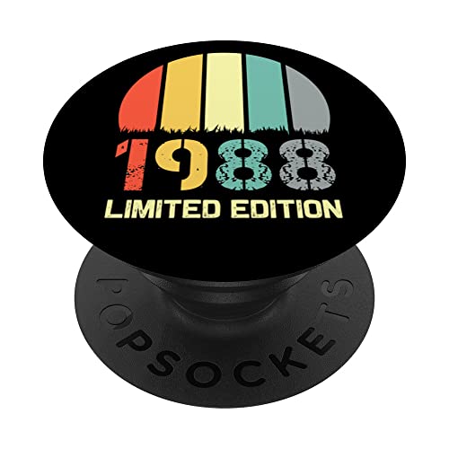 Born In 1988 Edición Limitada 1988 Cumpleaños Popsocket 1988 PopSockets PopGrip Intercambiable