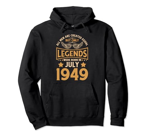 Las leyendas de cumpleaños nacieron en julio de 1949. Sudadera con Capucha