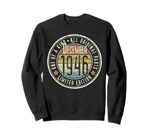 Edición Limitada Retro de diciembre de 1946 para 79 cumpleaños Sudadera