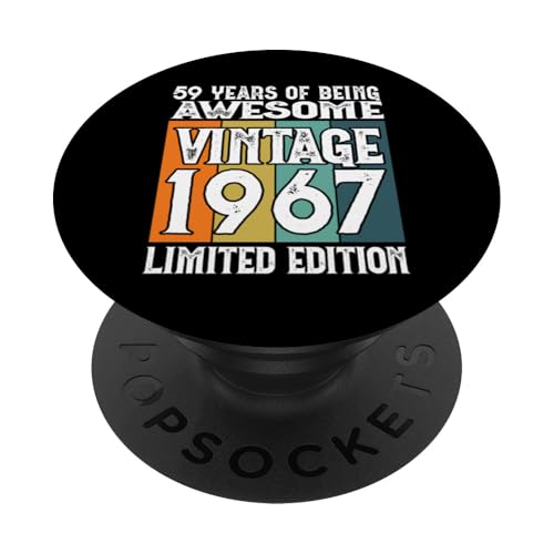 Legendario Desde 1967 Edición Limitada 59 cumpleaños PopSockets PopGrip Adhesivo