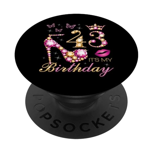 43 Es mi cumpleaños, 43 años, es mi cumpleaños número 43 PopSockets PopGrip Adhesivo