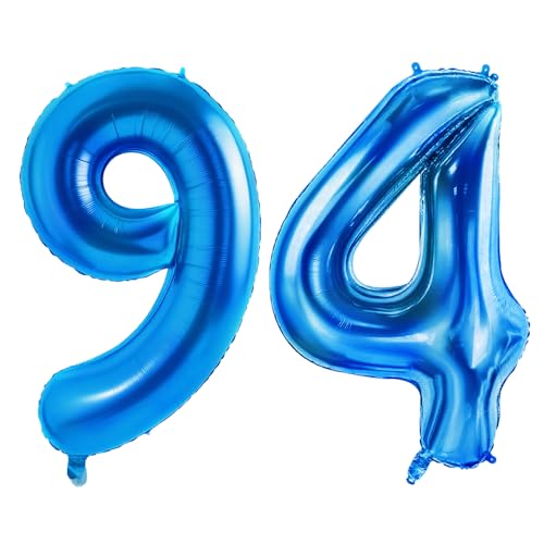 Globos del número 94 para decoraciones de fiesta de cumpleaños 94, globos grandes del número 94...