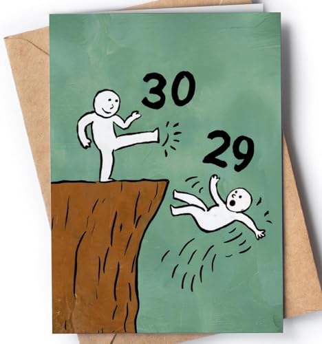 Tarjeta de 30 Cumpleaños - Tarjeta de Felicitación Graciosa para alguien que cumple 30 años -...