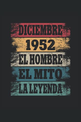 Diciembre 1952 - El Hombre - El Mito - La Leyenda: Regalos Originales para Hombre Papá Abuelo...