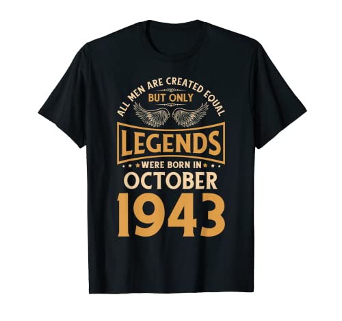 Las leyendas de cumpleaños nacieron en octubre de 1943. Camiseta