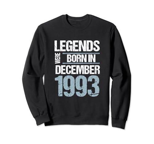 Las leyendas nacieron en diciembre de 1993 Cumpleaños Sudadera