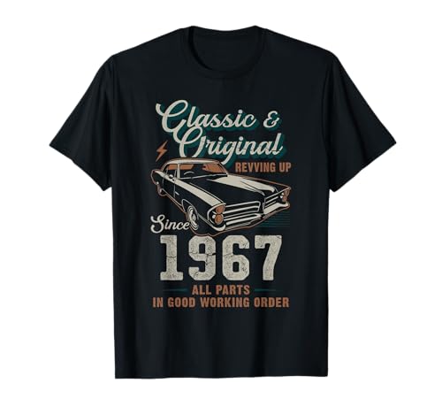 Nacido en 1967 Coche de época 59 cumpleaños Camiseta