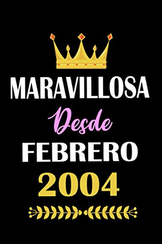 Maravillosa desde Febrero 2004: cuaderno de cumpleaños, regalos de cumpleaños para niños, niñas,...