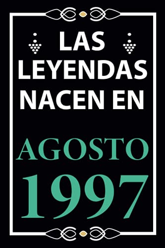 Las leyendas nacen en Agosto 1997: Regalo de cumpleaños perfecto para hombre y mujer de 24 años I...