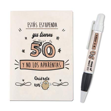 mundohuevo Libreta A6 + boli. Ya tienes 50 y no los aparentas