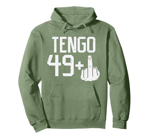 49 + Dedo Medio Fiesta Humor 50 anos Cumpleanos Regalo Sudadera con Capucha
