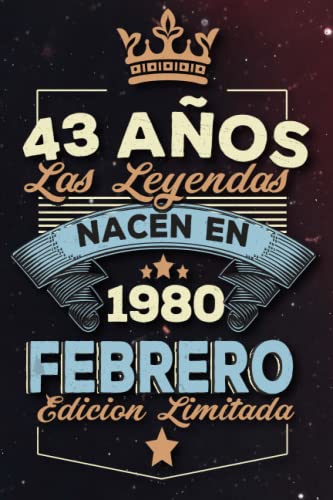Las leyendas nacen en 43 años 1980 febrero: Ideas de regalos para hombres, ideas de cumpleaños 43...