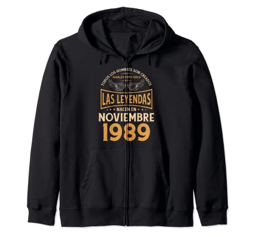 Cumpleaños Hombre Regalos Las Leyendas Noviembre 1989 Sudadera con Capucha