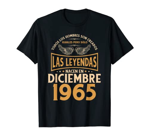 Cumpleaños Hombre Regalos Las Leyendas Diciembre 1965 Camiseta