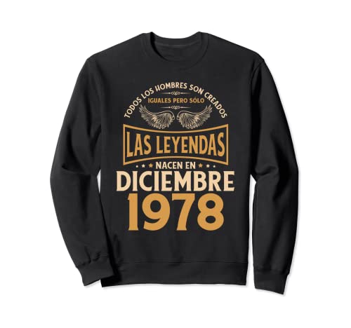 Cumpleaños Hombre Regalos Las Leyendas Diciembre 1978 Sudadera