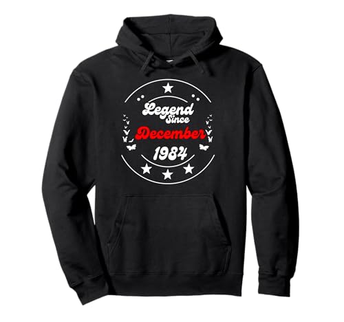 Diciembre 1984 Cumpleaños Leyenda Hombre Niño Desde Diciembre 1984 Sudadera con Capucha